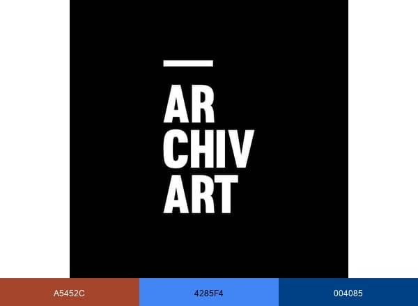 ARCHIVART brand color palette
