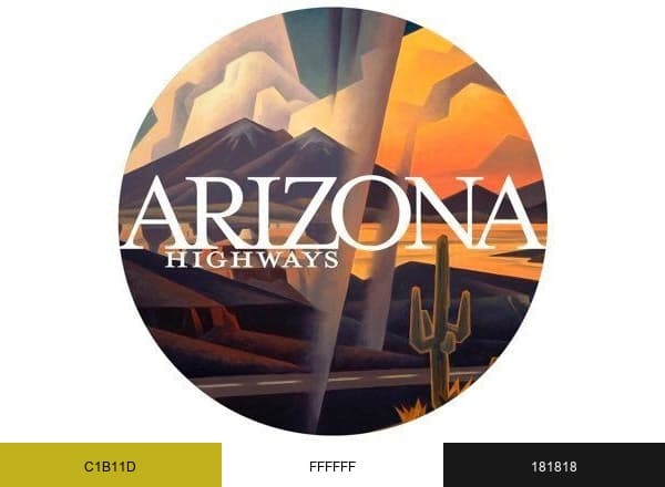 Arizona Highways brand color palette