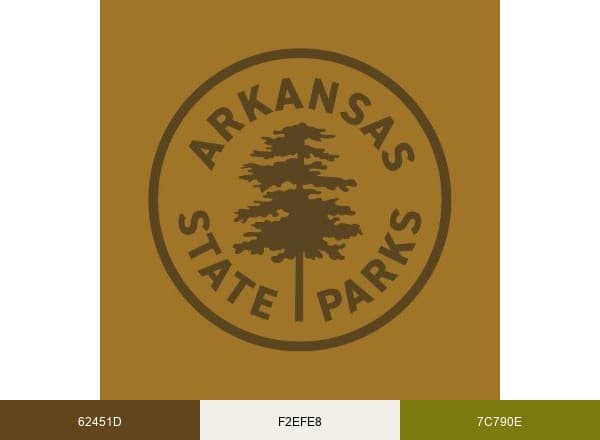 Arkansas State Parks brand color palette