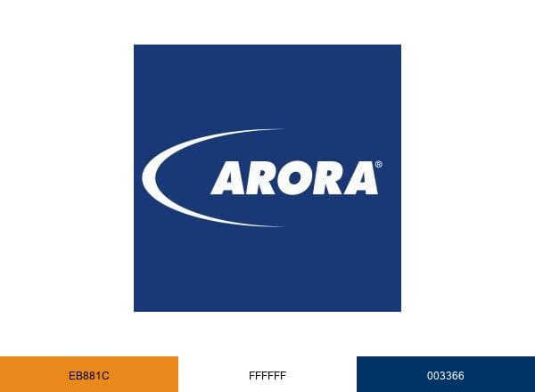 Arora Engineers brand color palette