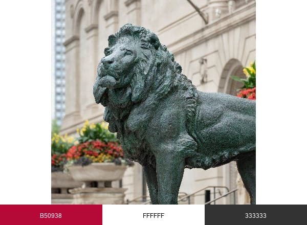 The Art Institute of Chicago brand color palette