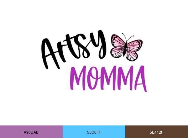 Artsy Momma brand color palette