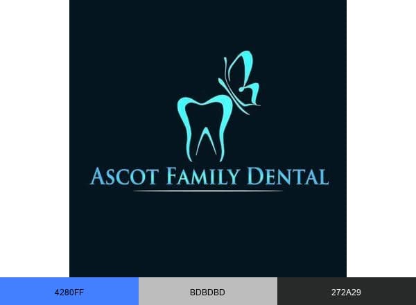 Ascot Family Dental brand color palette