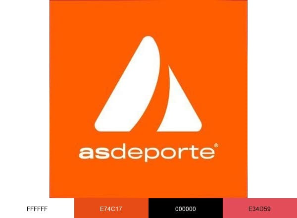 Asdeporte brand color palette