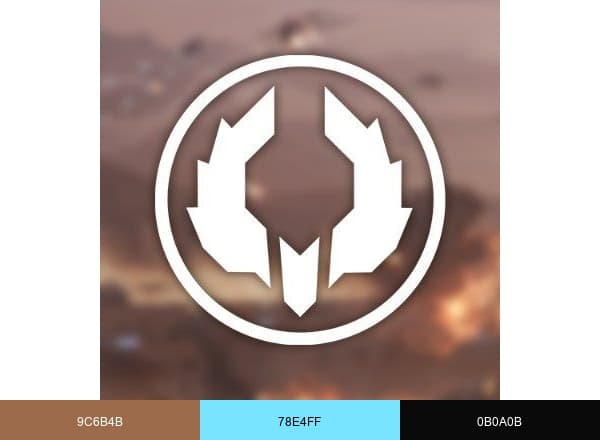 Ashes Game brand color palette