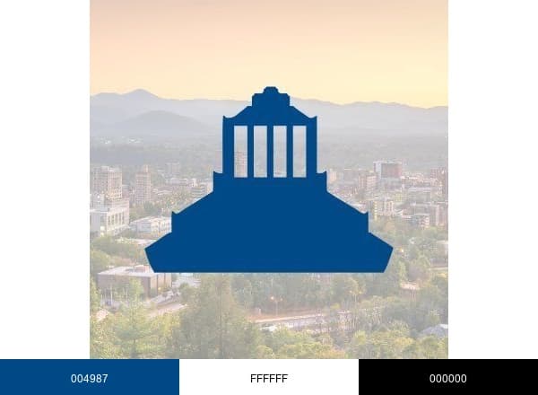 City of Asheville brand color palette