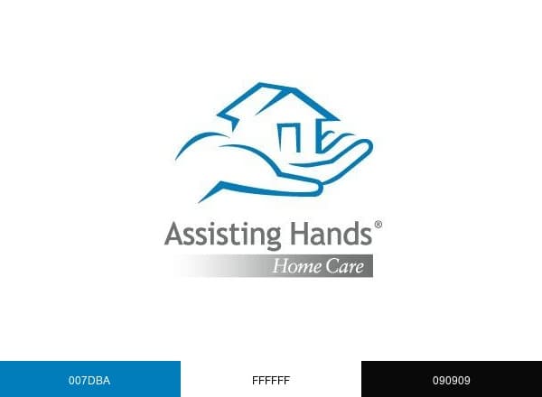 Assisting Hands Home Care brand color palette