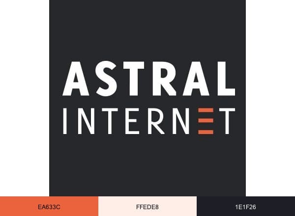 Astral Internet brand color palette