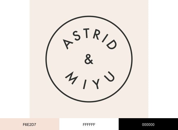 Astrid & Miyu brand color palette