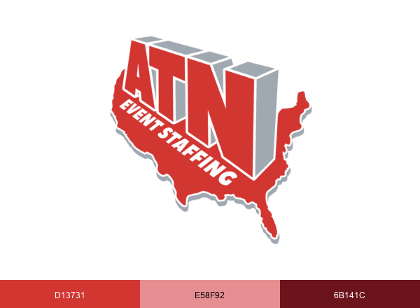 ATN Event Staffing brand color palette