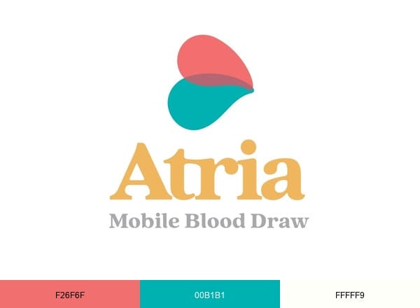 Atria Mobile Blood Draw brand color palette