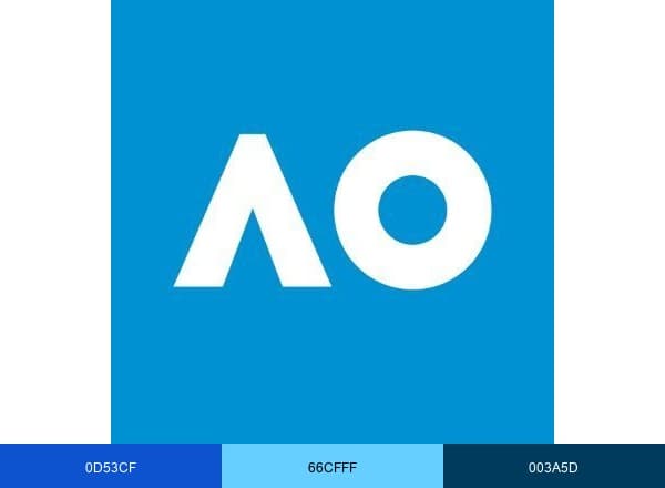 #AusOpen brand color palette