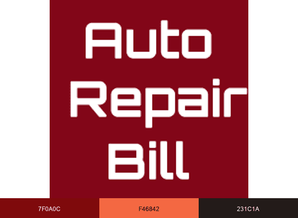 Auto Repair Bill brand color palette