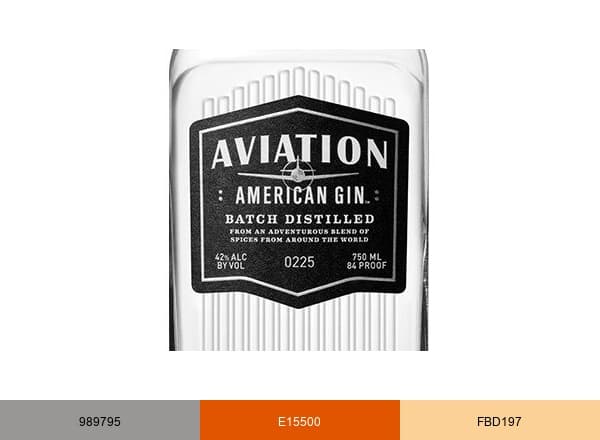Aviation Gin brand color palette