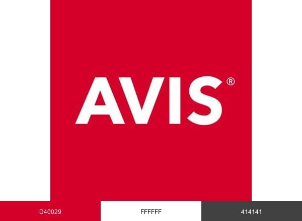 Avis Europe brand color palette