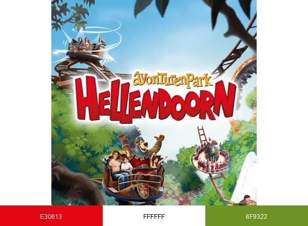 Avonturenpark Hellendoorn brand color palette