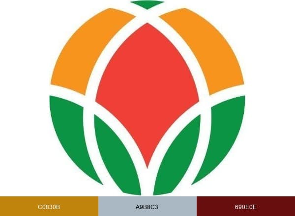 World Vegetable Center brand color palette