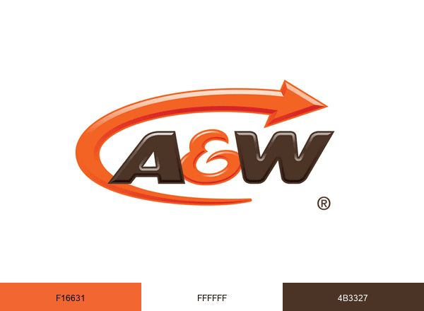 A&W brand color palette