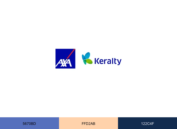 AXA Keralty brand color palette