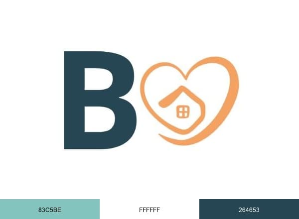 B Home Care brand color palette