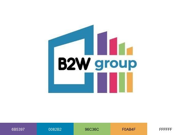 The B2W Group brand color palette
