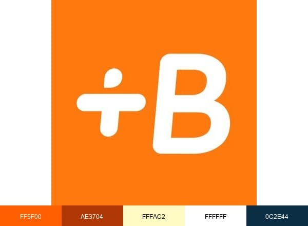Babbel brand color palette