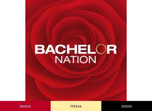 Bachelor Nation brand color palette