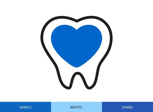 Dental365 brand color palette