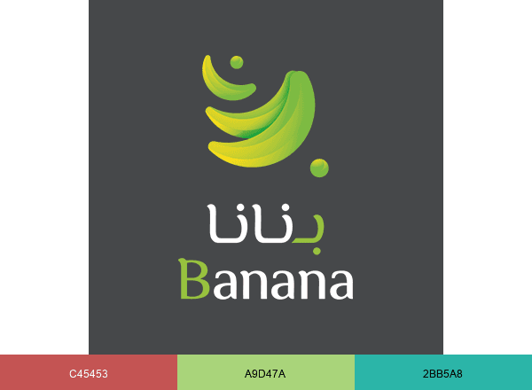 متجر بنانا brand color palette