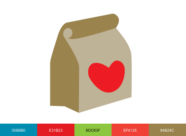 Brown Bagging For Calgary's Kids (BB4CK) brand color palette