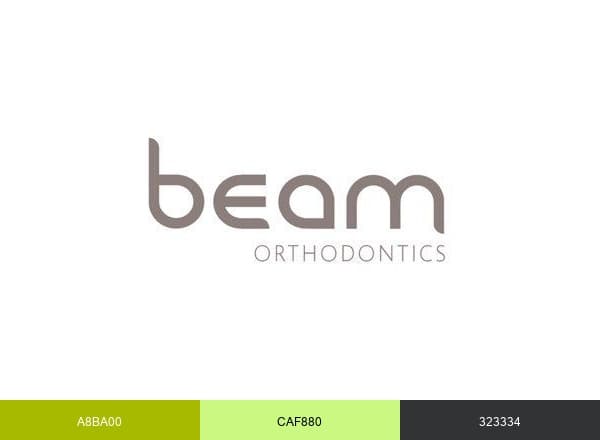 Beam Orthodontics brand color palette