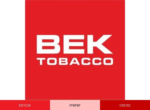 Bek Tobacco brand color palette