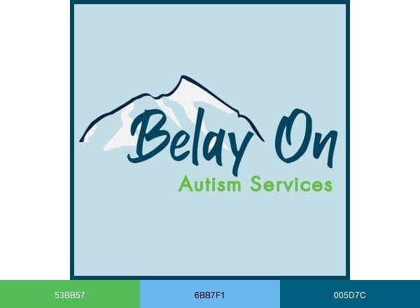 Belay On Autism Services brand color palette