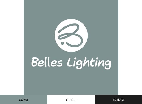 Belles Lighting brand color palette