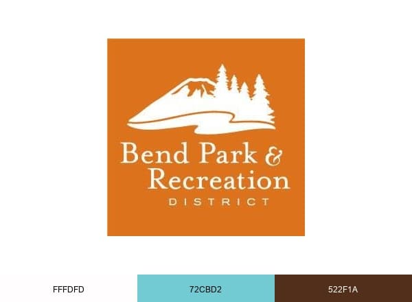 Bend Parks and Rec brand color palette