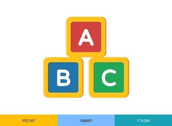 Best Flashcard brand color palette