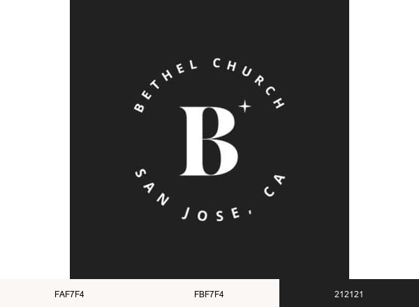 Bethel Church brand color palette