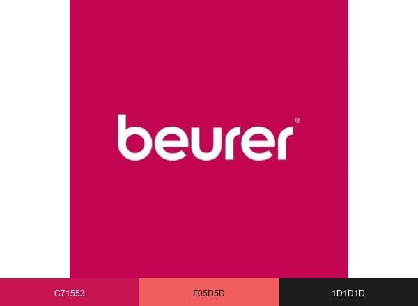 Beurer North America brand color palette