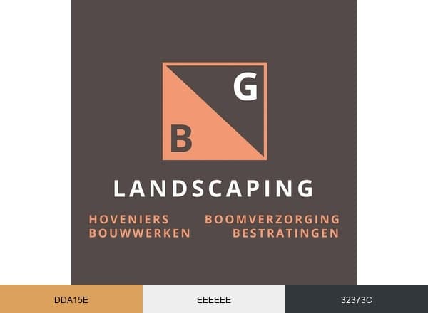 BG Landscaping brand color palette