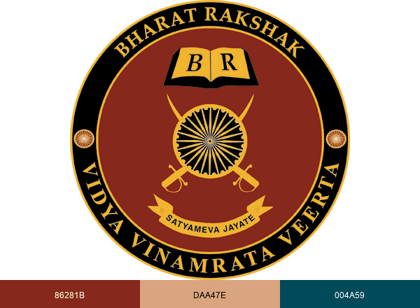 Bharat Rakshak brand color palette