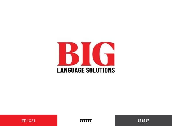BIG Language Solutions brand color palette