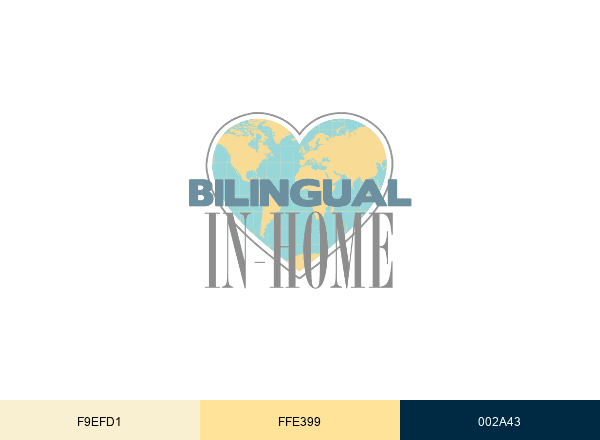 Bilingual in Home brand color palette