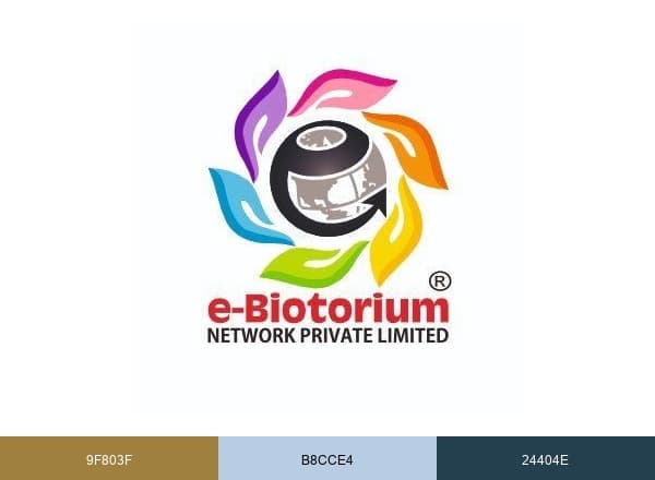 e-Biotorium India Official brand color palette