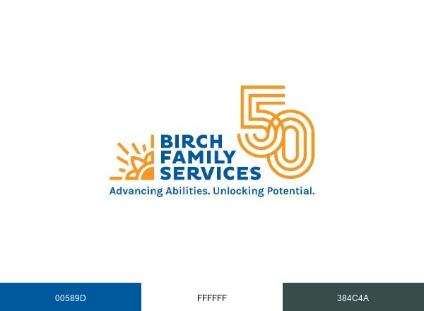 Birch Family Services brand color palette