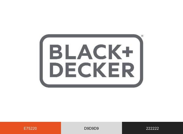 BLACK+DECKER brand color palette