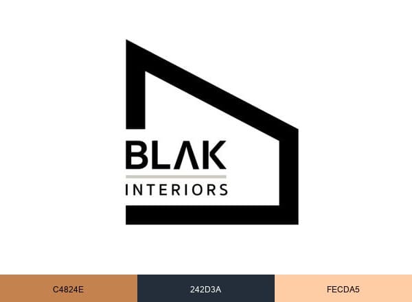 BLAK Interiors brand color palette