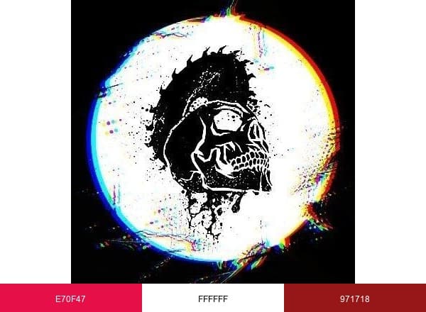 Bloody Disgusting brand color palette