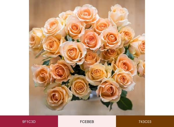 Blooming Fresh Flowers brand color palette