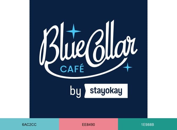 Blue Collar Café brand color palette