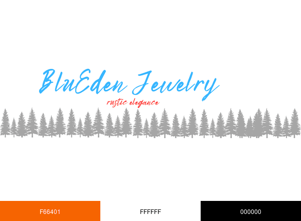 BluEden Jewelry brand color palette